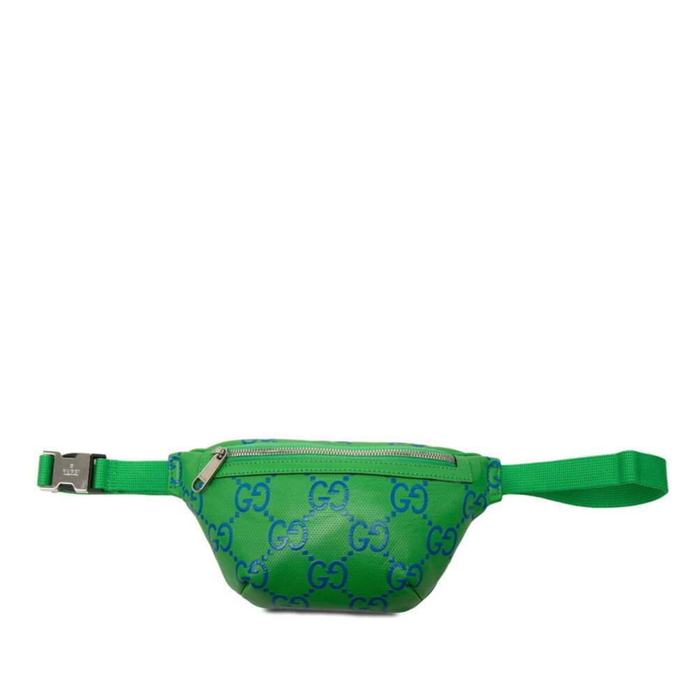 GUCCI Blue Leather Fanny Pack - Picture 1 of 6